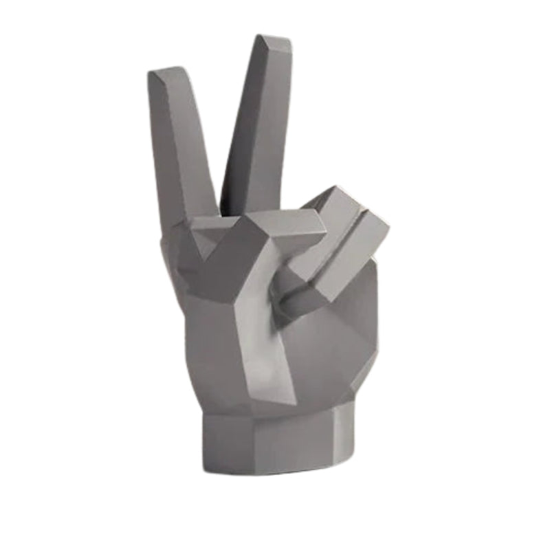 DecoraForm – Sculpture de main géométrique au design abstrait moderne