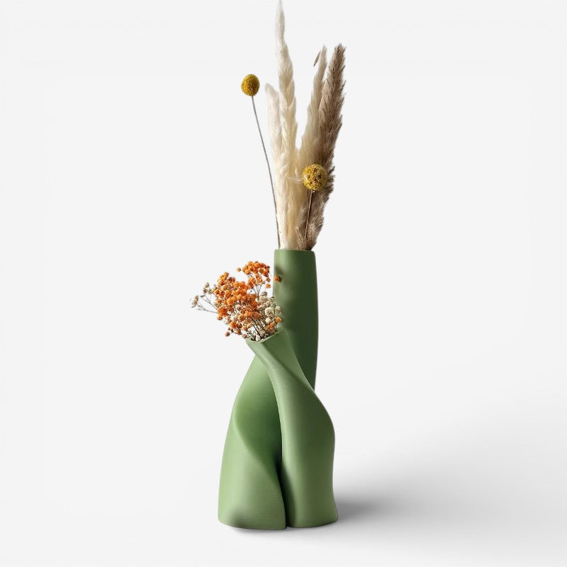 PetalPair – Vase décoratif double pour fleurs à la maison