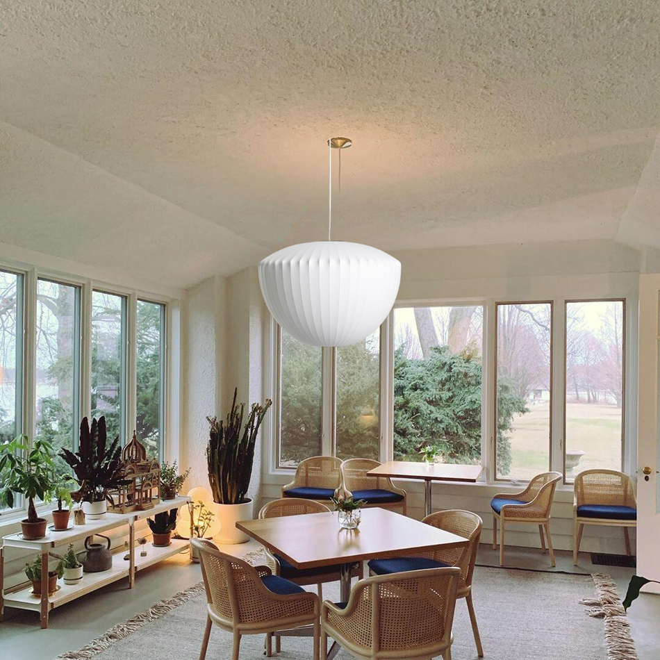 LumaSphere – Suspension avec design sphérique doux et texturé  