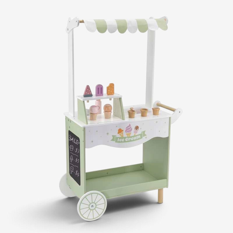 Magiscoop - Chariot à glace en bois avec accessoires magnétiques