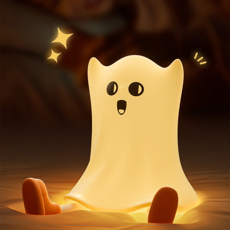 GhostGlow – Veilleuse LED avec télécommande pour une atmosphère apaisante  