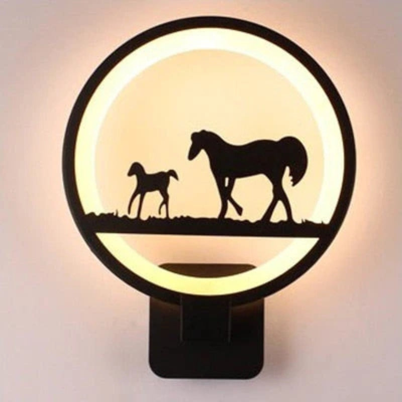 ForestGlow – Applique murale LED rustique avec design forestier pour une atmosphère apaisante