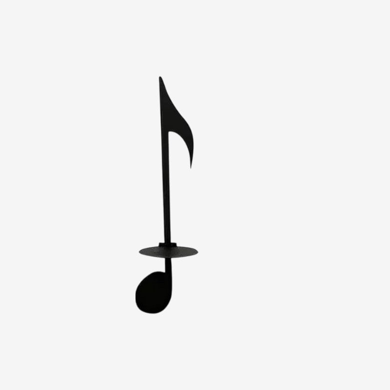 CandleBeat – Dekorativ Væggestage med Musiknote Design til Hjemmet