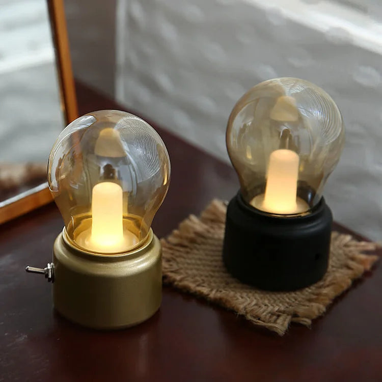 RetroGlow - Veilleuse LED portable avec batterie rechargeable