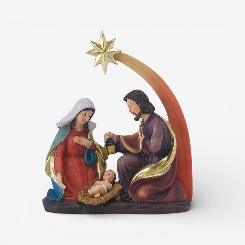 JesusCraft – Dekorativ Skulptur med Jesus Fødselsscene