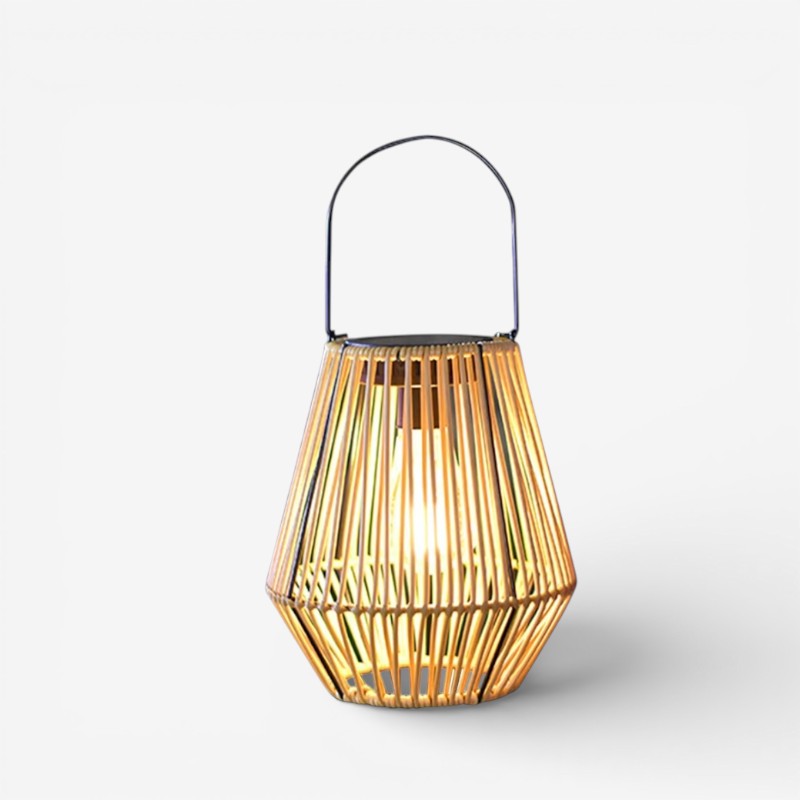CageLume – LED Solarlampe med Bur Inspireret Design og Håndtag
