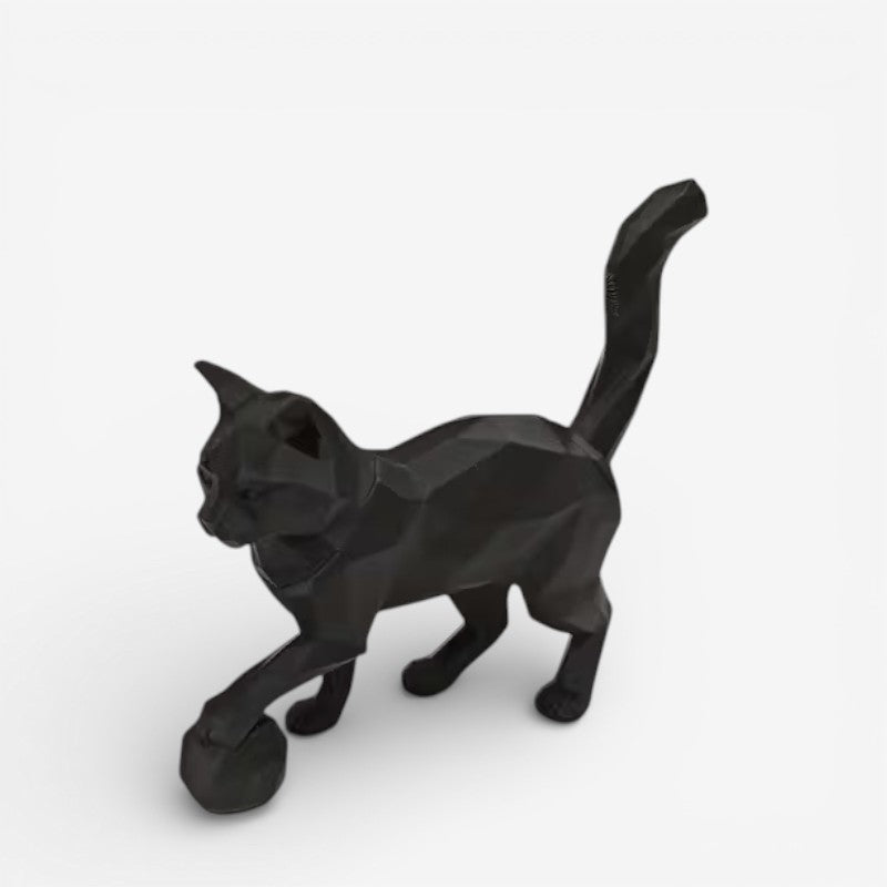 KittyBall – Dekorativ Kattefigur med Boldleg Design