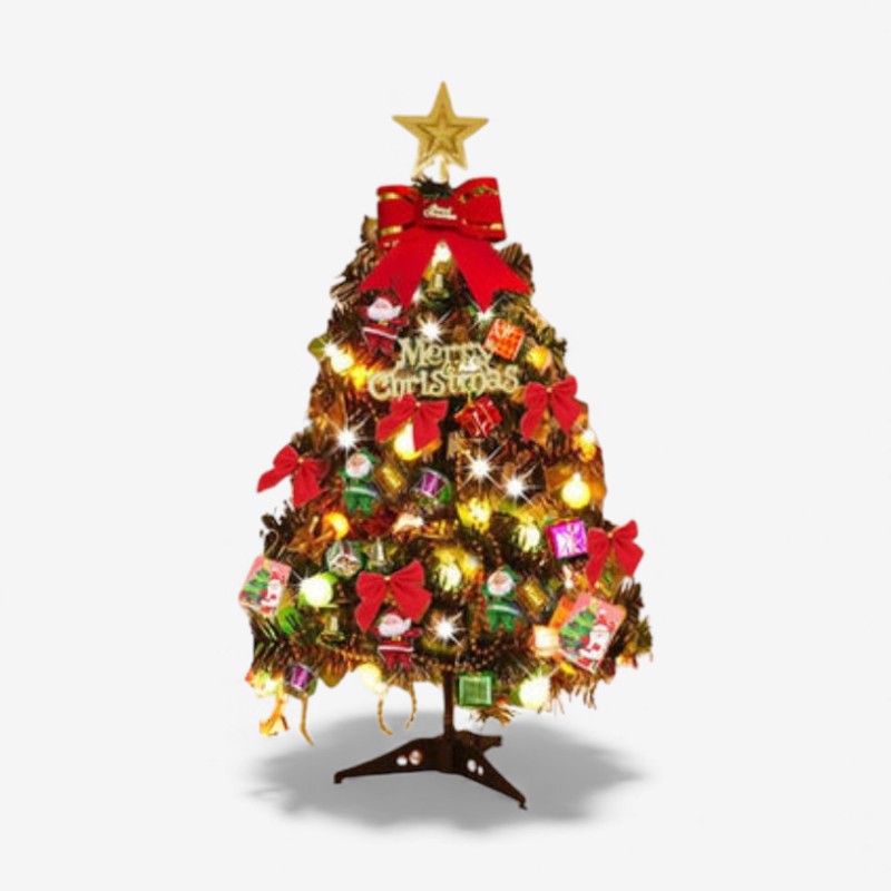 TwinkleTree - Sapin de table décoratif avec lumières et ornements