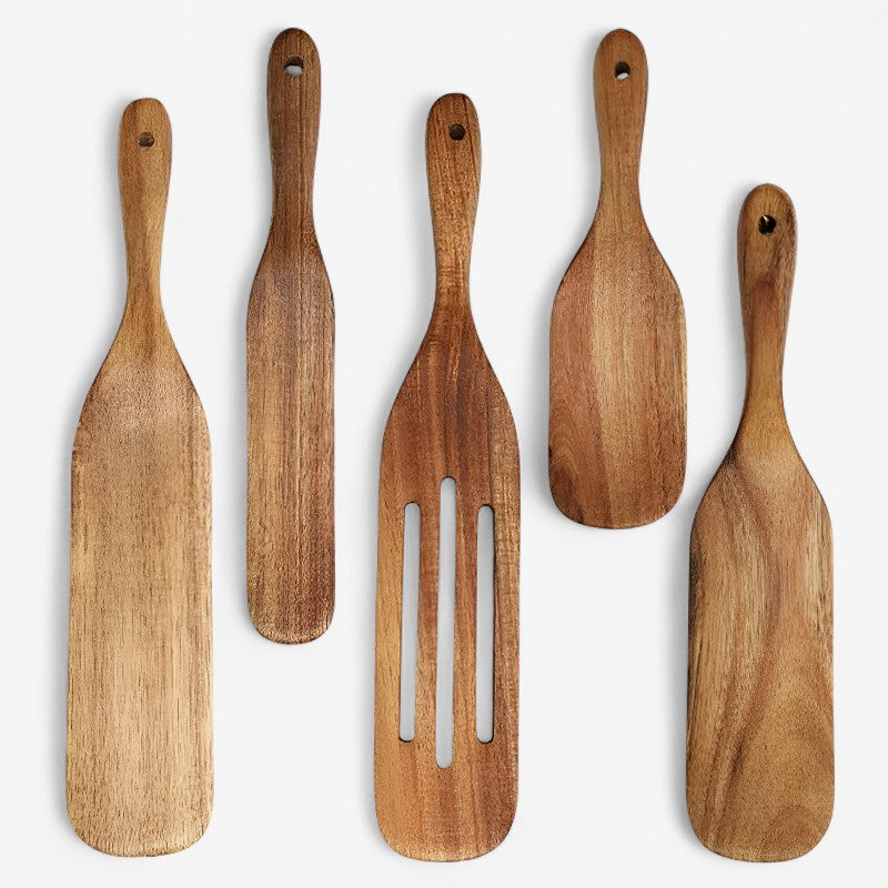 CookNatura – Ensemble en bois avec spatules pour cuisine  