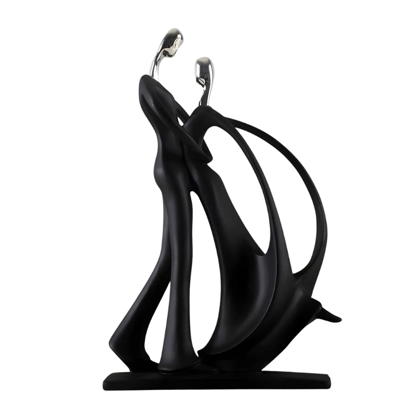 NordicMuse – Figurine de couple dansant aux lignes fluides et design nordique