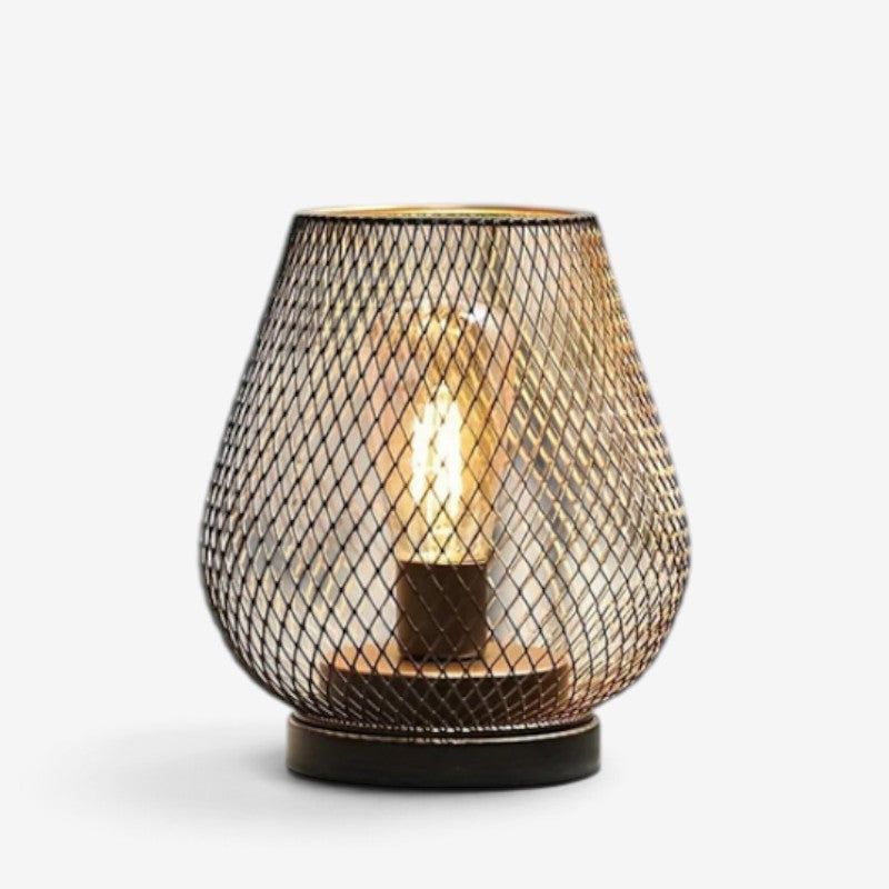 Bærbar LED Bordlampe med Metal Design