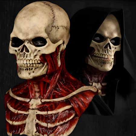 Skeletmaske til Halloween