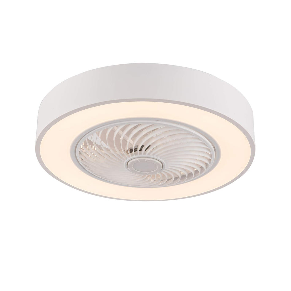 BreezeGlow - Moderne LED loftslampe med indbygget ventilator og lækkert design