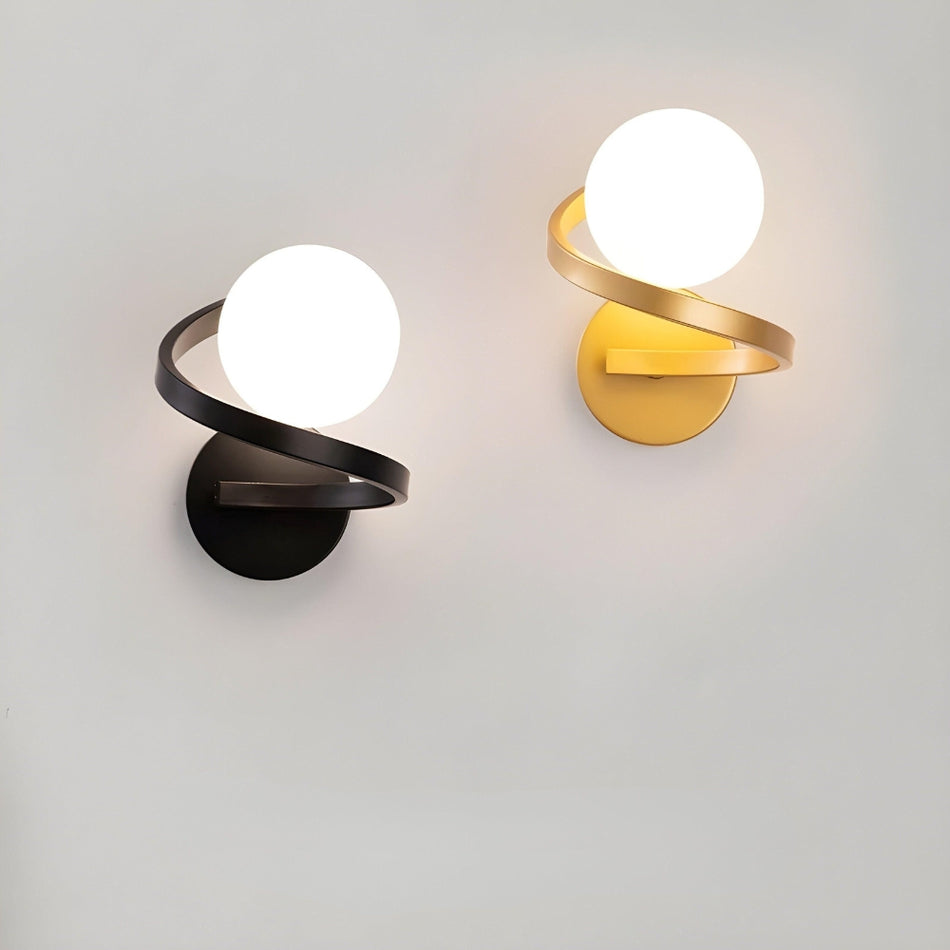 NordicGlow – Applique murale en spirale avec LED moderne et design spiralé élégant pour espaces contemporains