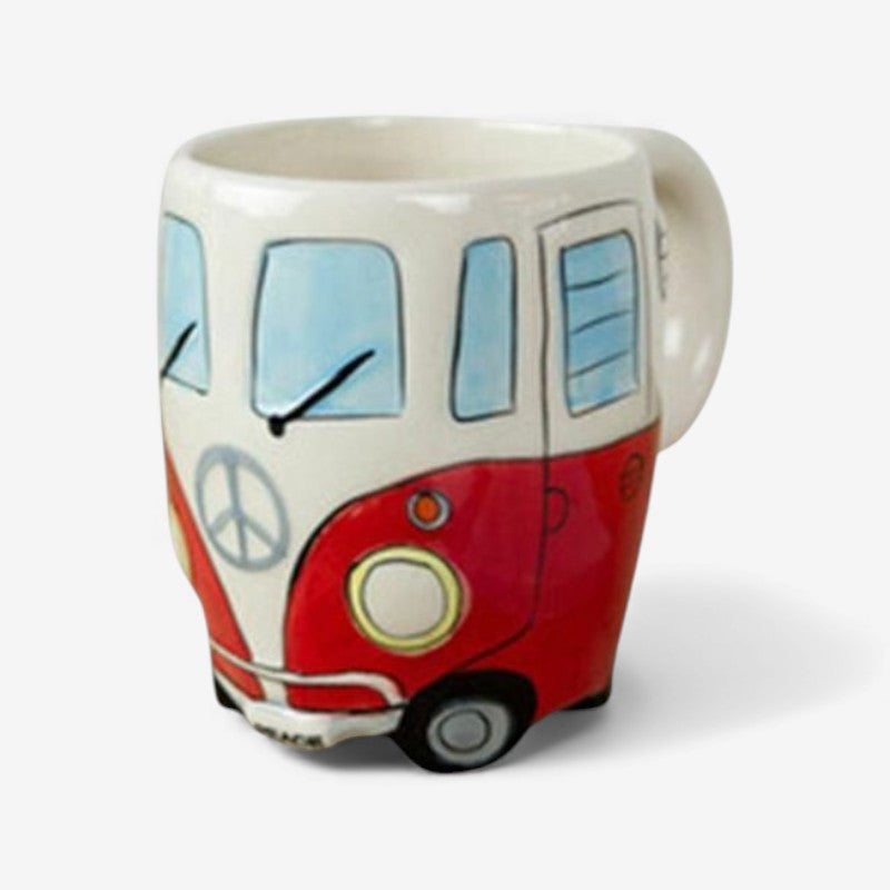 BusLoop - Kaffemugge med Håndtag og Businspireret Design
