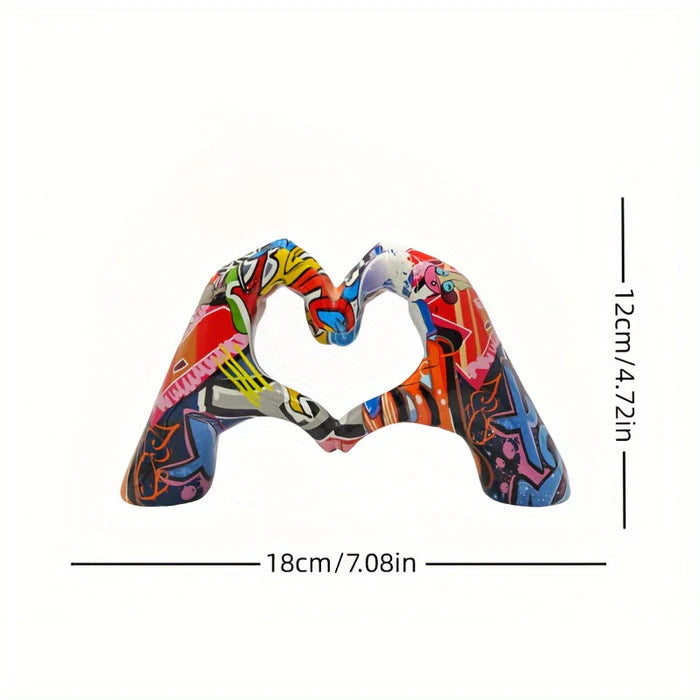 HeartSign – Sculpture abstraite de main pour espaces artistiques modernes