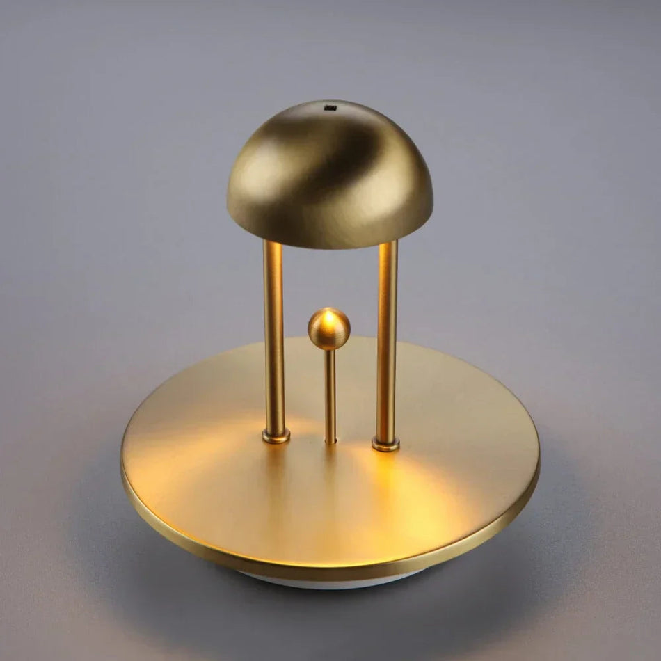 HaloDome – Lampe de table minimaliste avec sommet en forme de dôme lisse et design moderne élégant