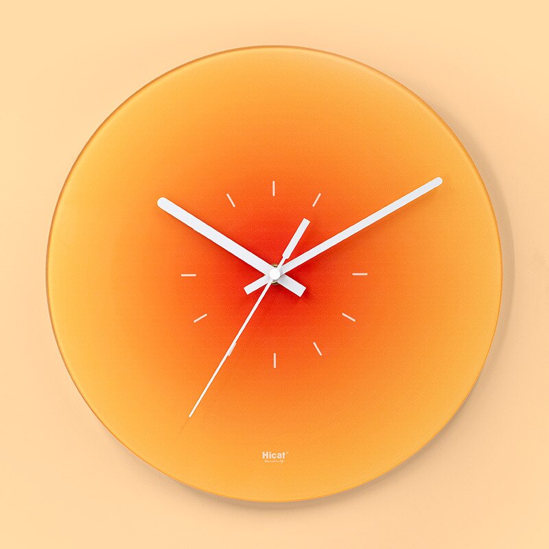 TimeVista - Elegant vægur i glas med minimalistisk, moderne charme
