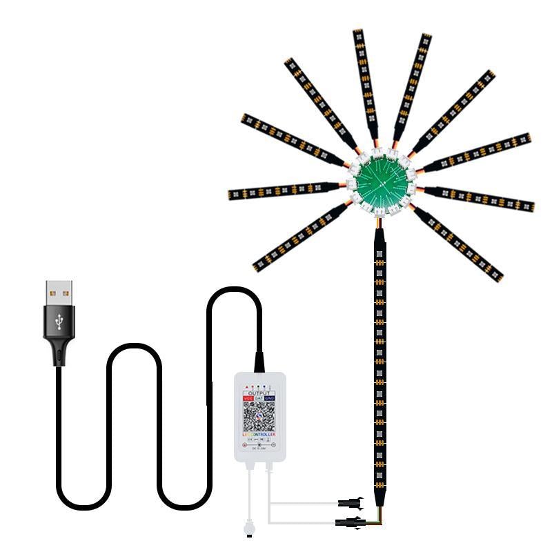 LumiBlaze - Lampe décorative murale LED intelligente avec télécommande et modes DIY