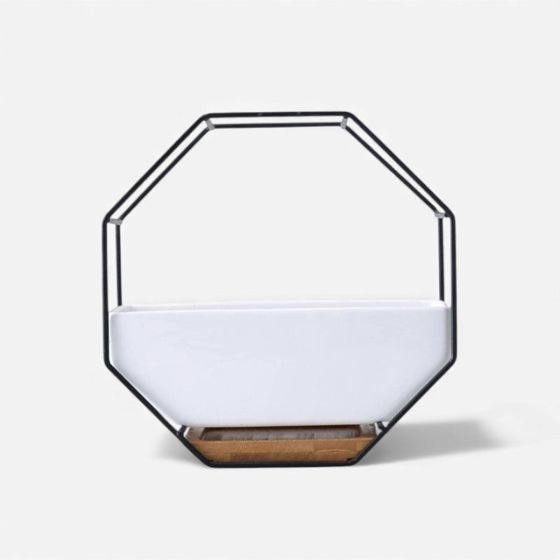 BloomHex – Dekorativ blomsterpotte med tofters ottekantet design