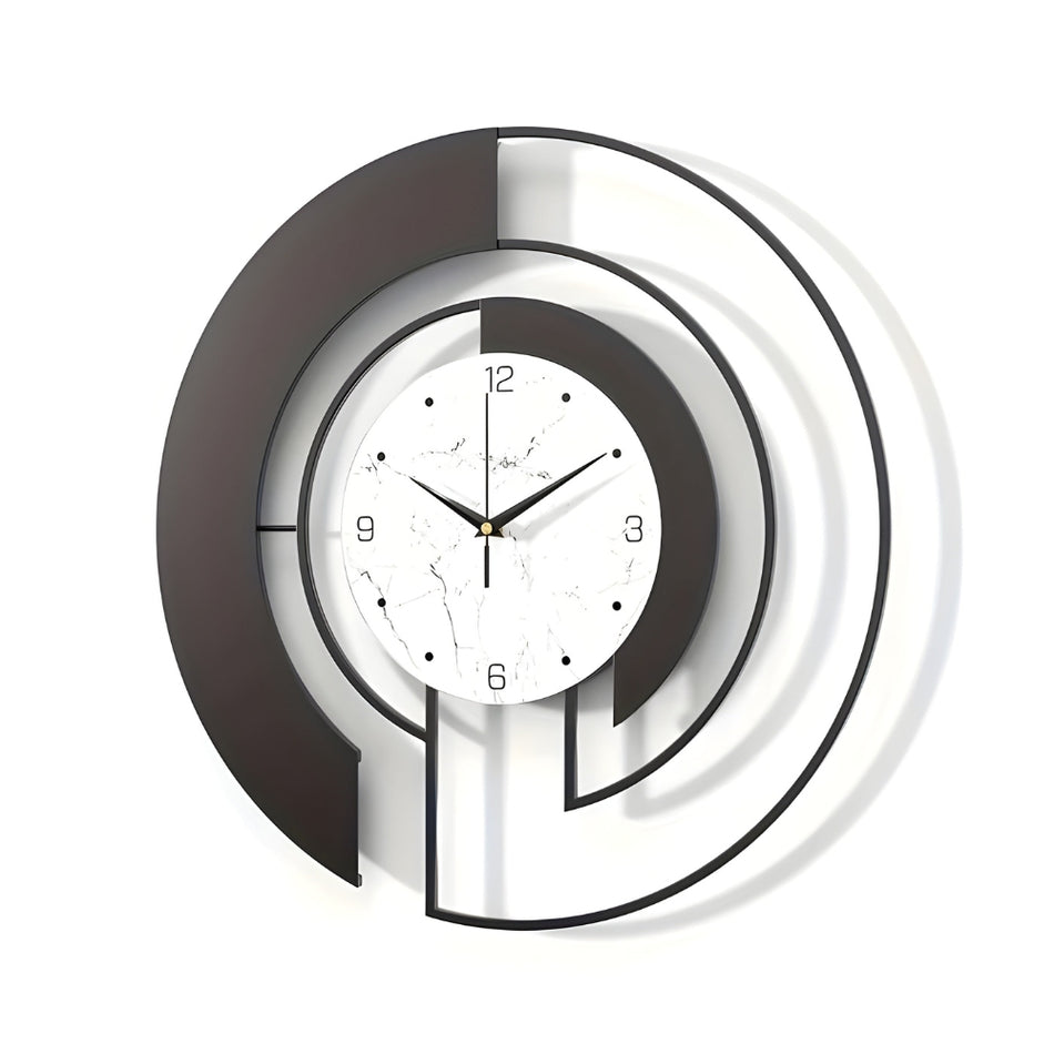 CalmTick – Silent geometrisk vægur med stille bevægelse til fredelige opholdsrum