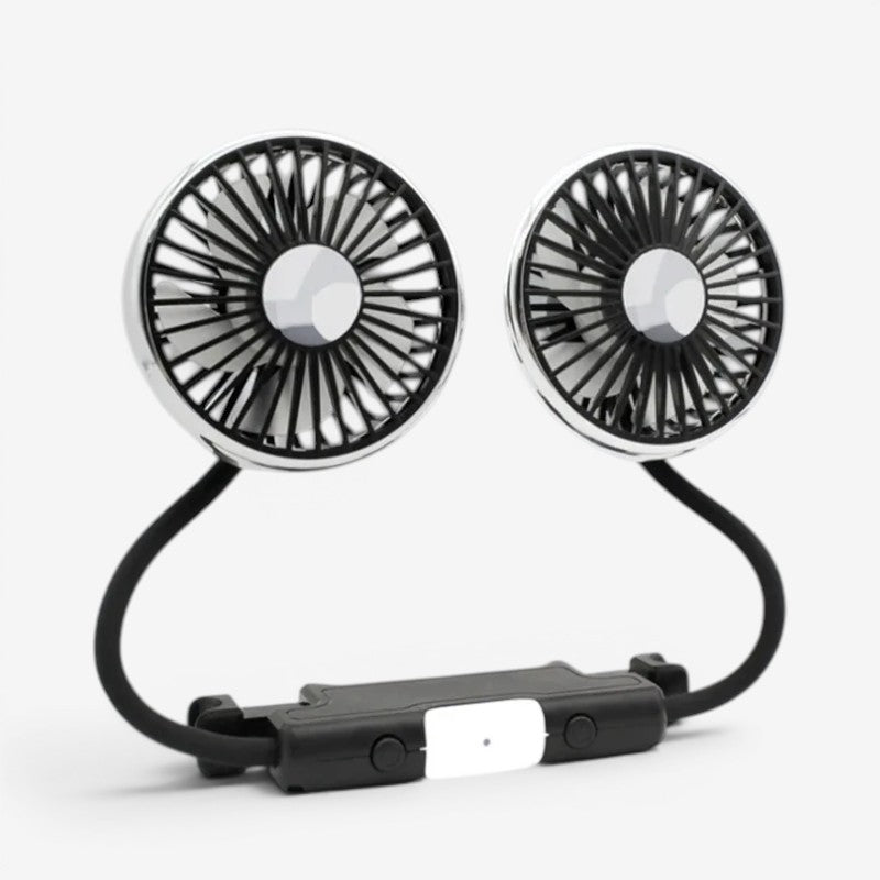 Bilventilator med dobbelte roterende hoveder