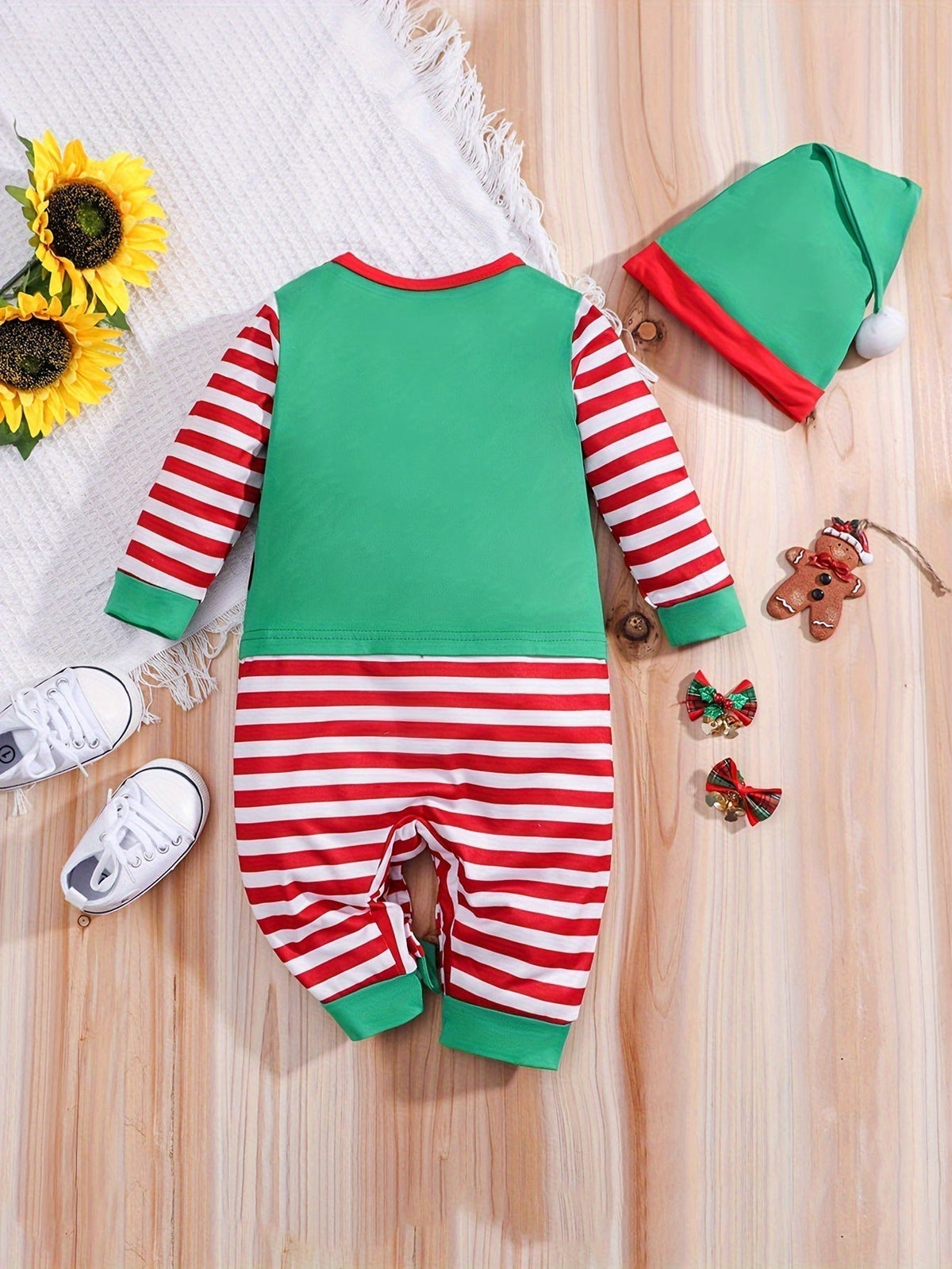 Baby Elf Halloween Romper with Hat