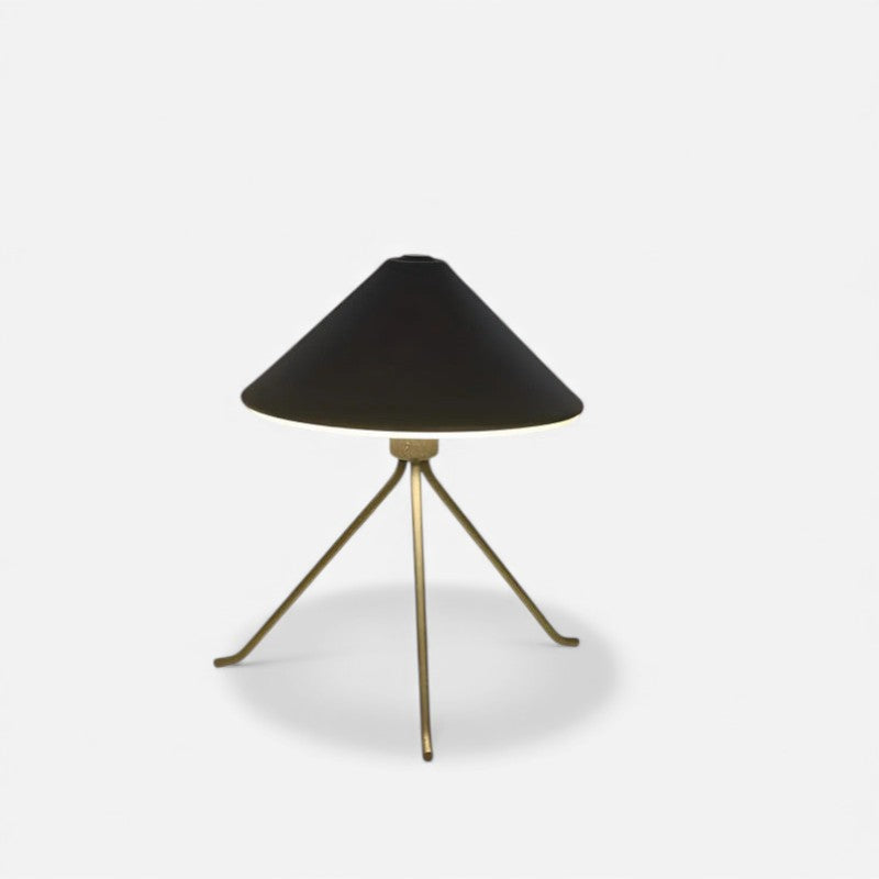 LumeBase – Lampe de table LED avec tête de champignon et base tripode pour la maison