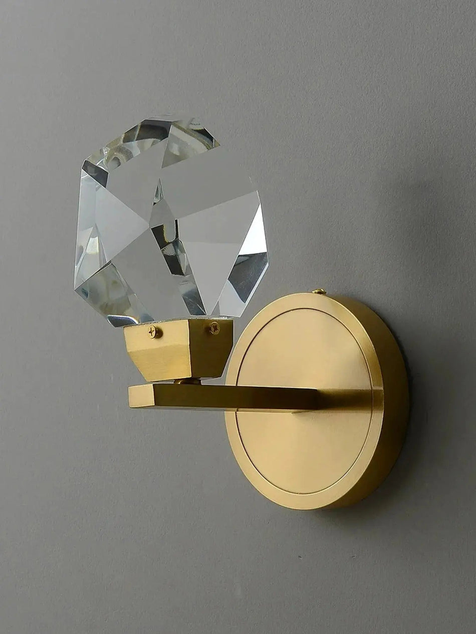 HaloGleam – Applique murale sculpturale luxueuse avec design réfléchissant lumineux