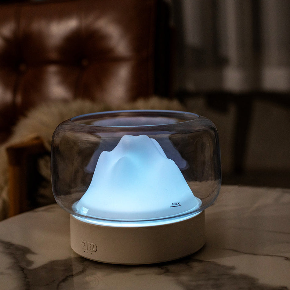 GlowMist – Diffuseur d’arômes avec lumière d’ambiance douce et forme arrondie  