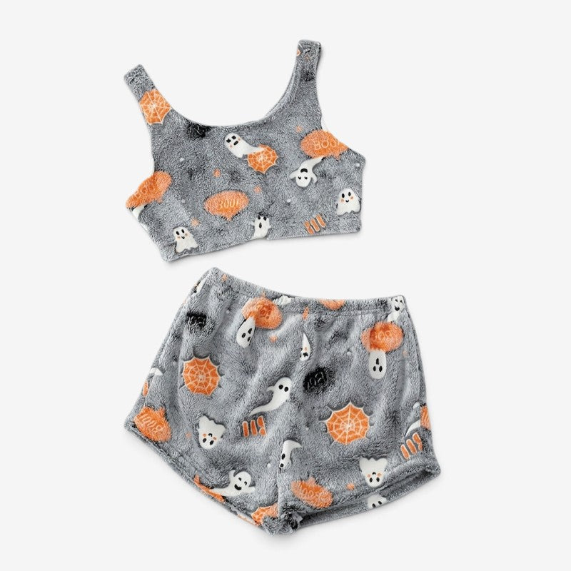 Lina - Ensemble de pyjama d’Halloween à motifs de fantômes