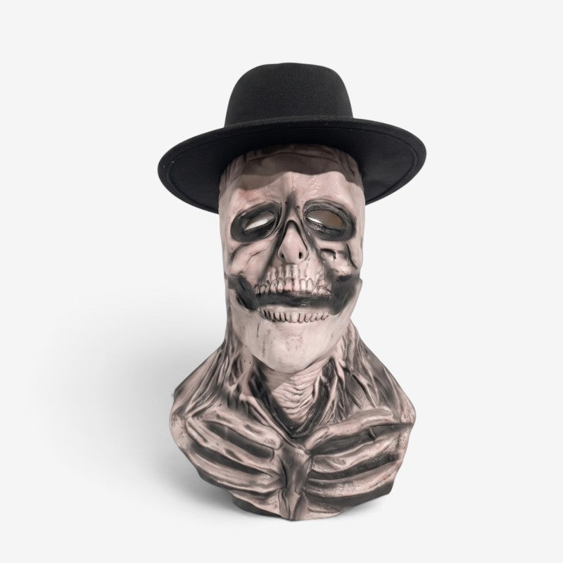 Skeletmaske med Hat til Halloween