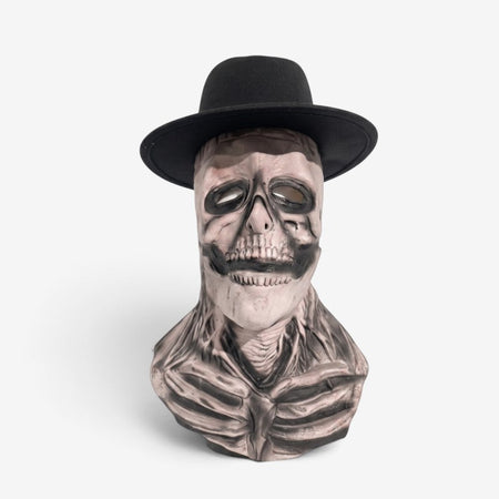 Skeletmaske med Hat til Halloween