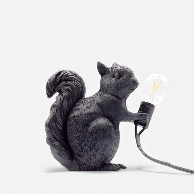 BrightTail - Lampe de table LED avec design d’écureuil