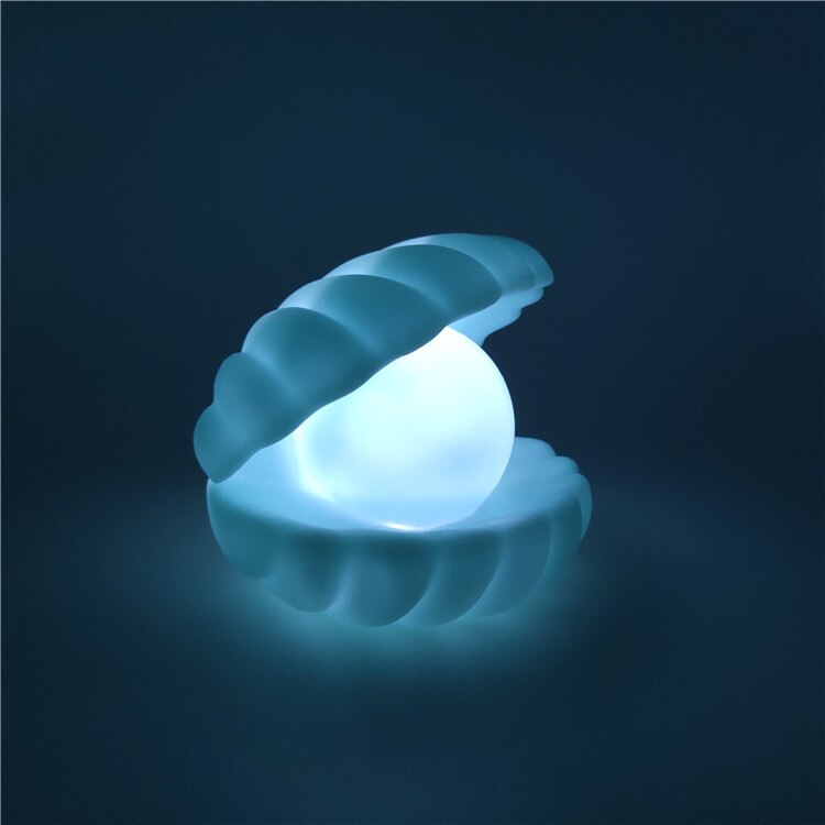 PearlWave - Veilleuse Coquillages de Sirène avec un design scintillant de coquille perle