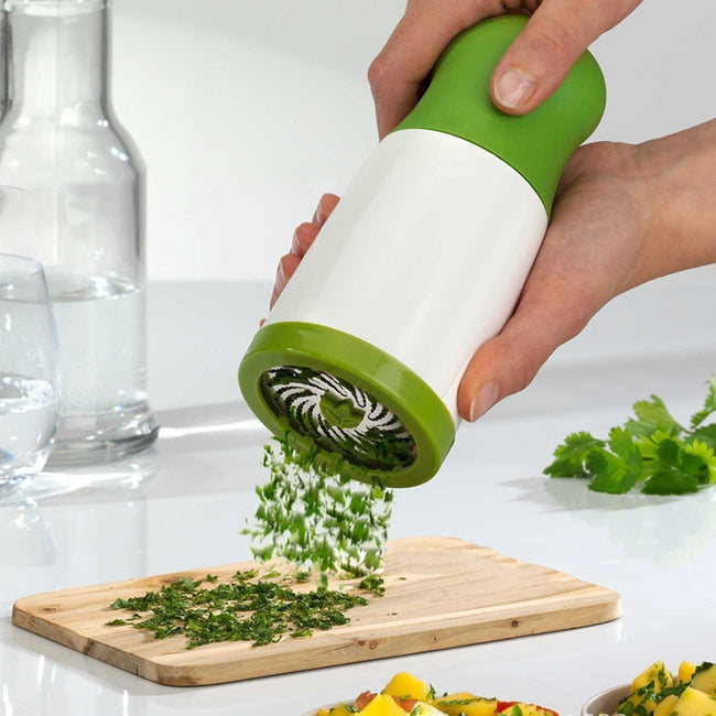 SpiceCrush – Moulin compact à rotation avec lames tranchantes pour herbes et épices