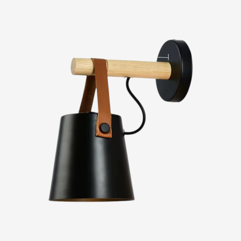 Applique murale suspendue en bois