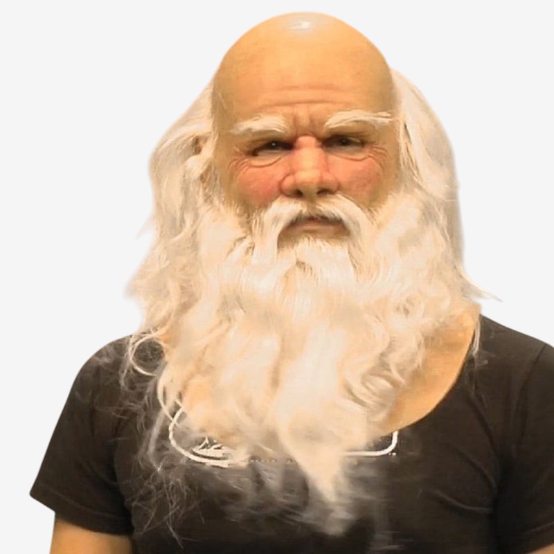 Masque de vieil homme réaliste pour Halloween