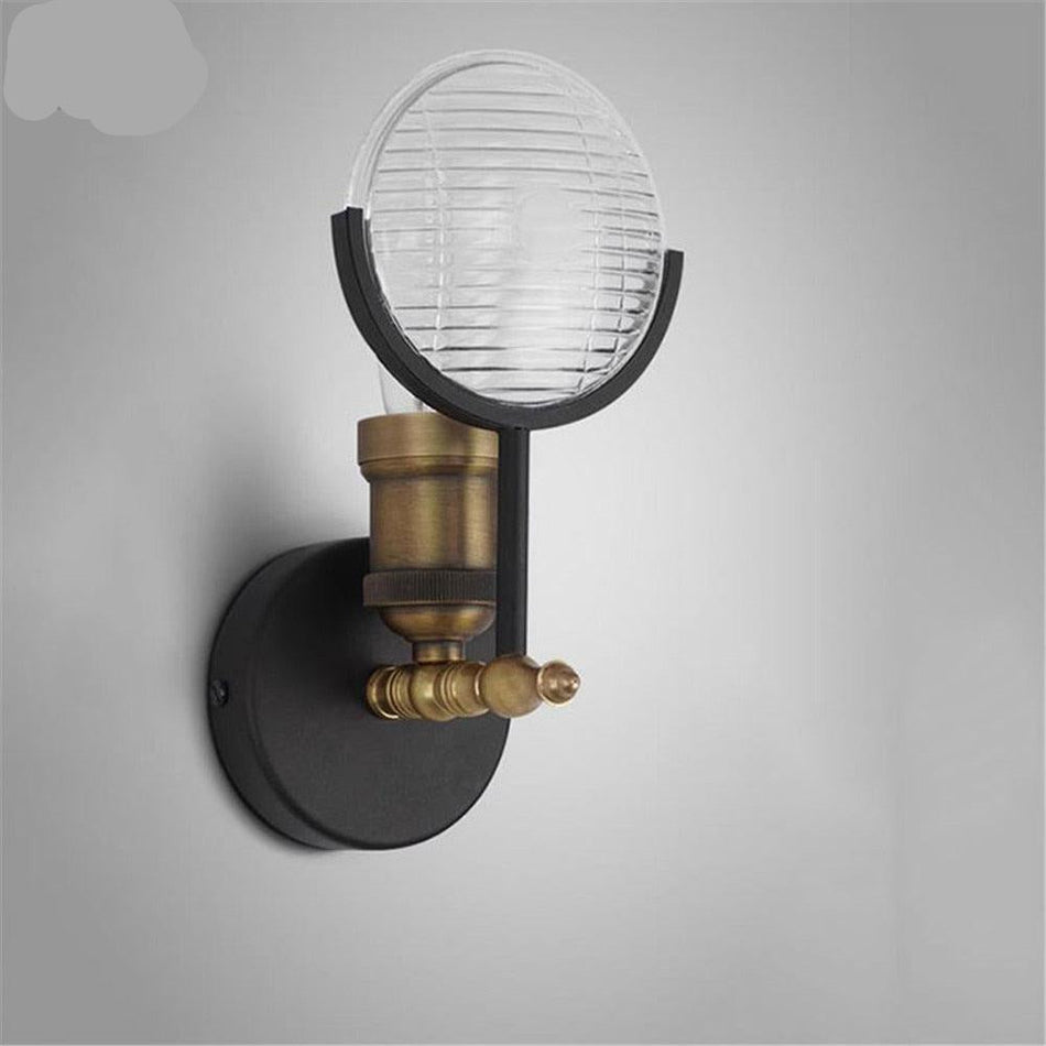 AuraGlow - Industriel væglampe med minimalistisk design til moderne interiør