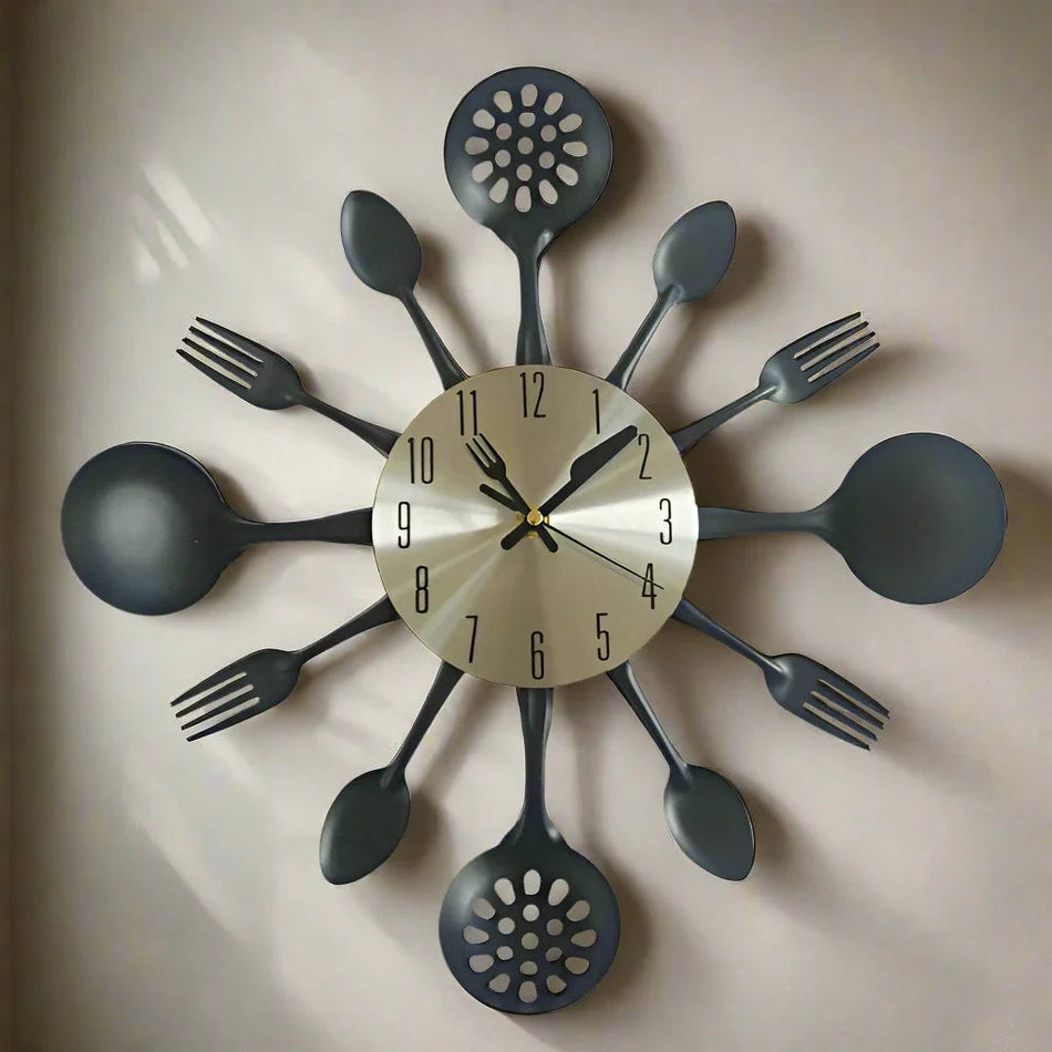 WallTik – Horloge murale unique au design rond audacieux avec mouvement à quartz silencieux pour maison moderne  