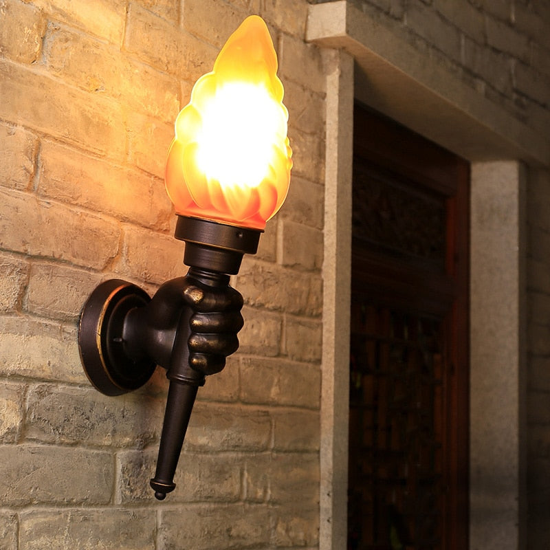 FletcherTorch - Lumière extérieure murale élégante au design de lampe de poche