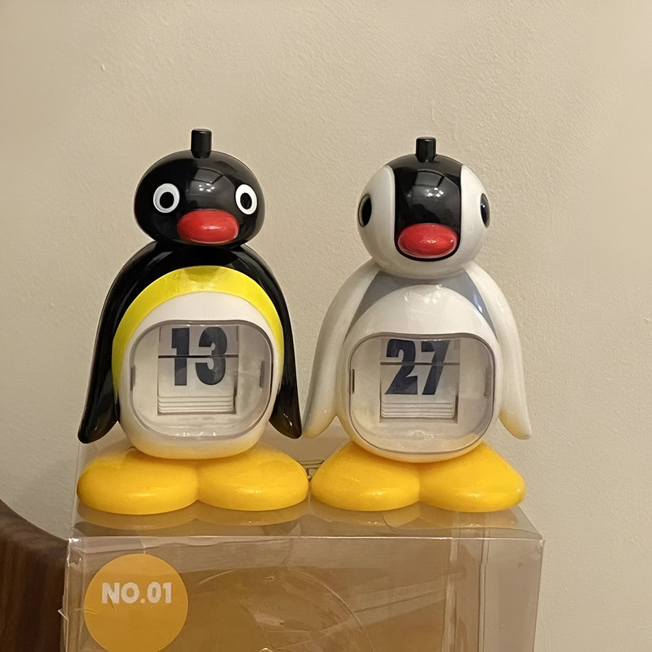PenguinTidy - Manuelt flip legetøj med sødt pingvindesign