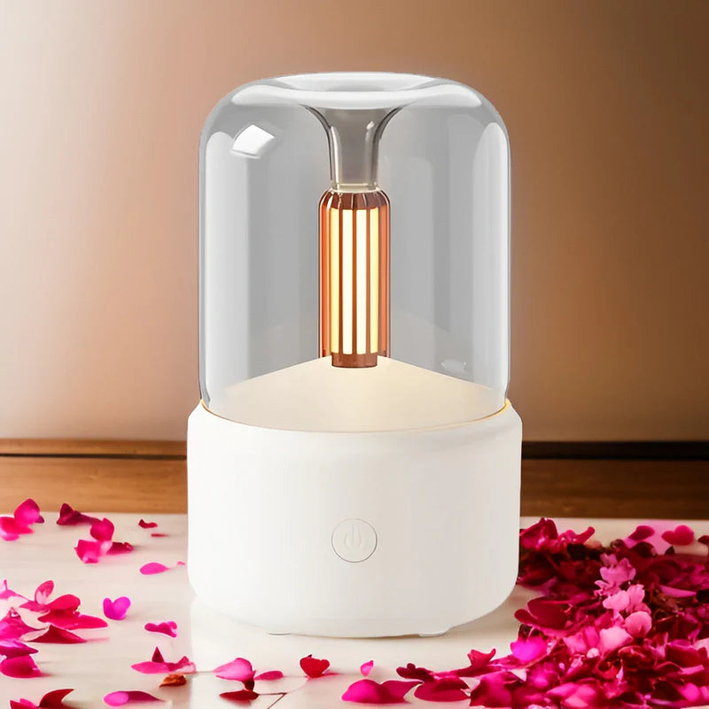 GlowMist – Diffuseur d'aromathérapie portable avec arrêt automatique et fonction de brume rafraîchissante pour la décoration intérieure