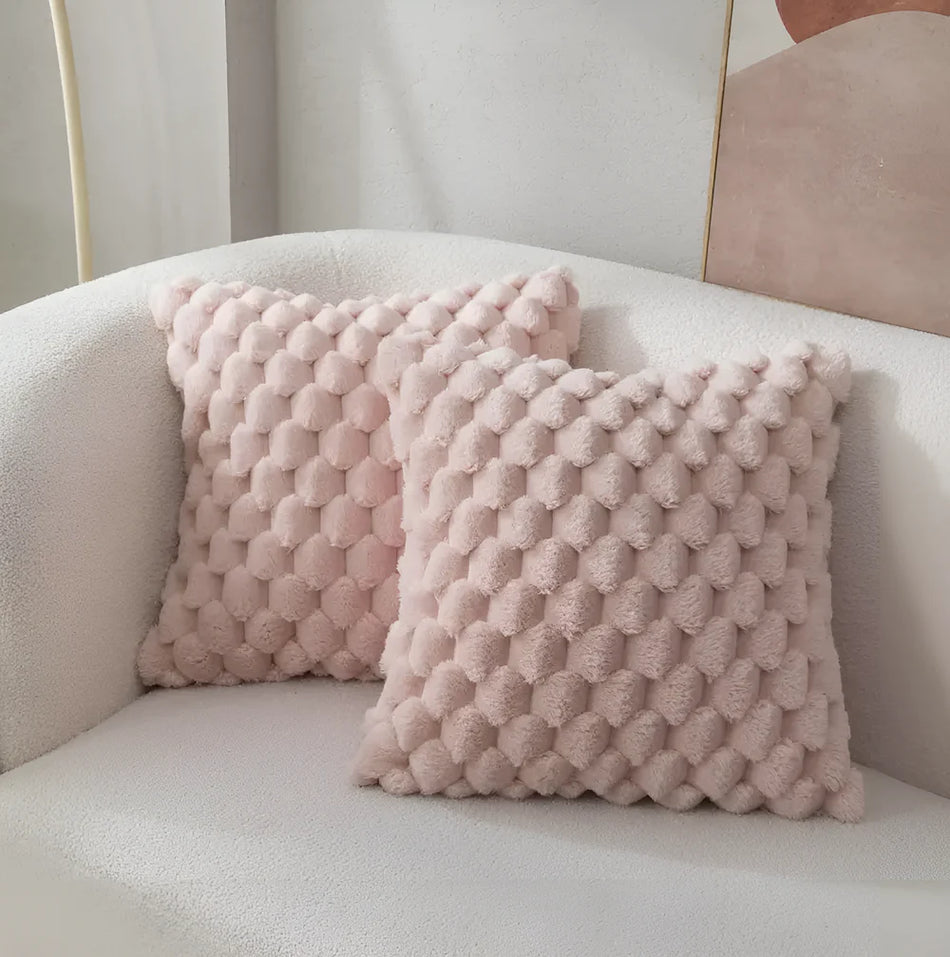 SnuggleSoft – Housse de coussin douce avec motif pour une détente maximale