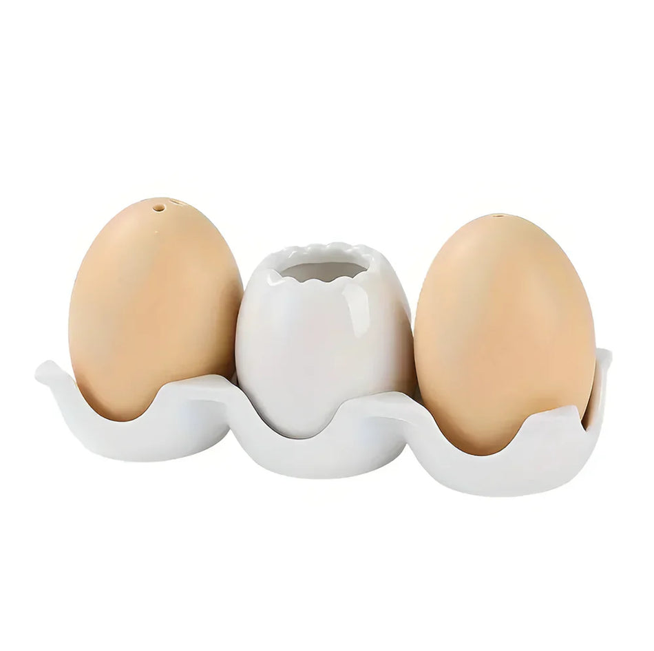 KitchenDome - Ensemble de flacons à épices en forme d’œuf, gain de place pour cuisines élégantes