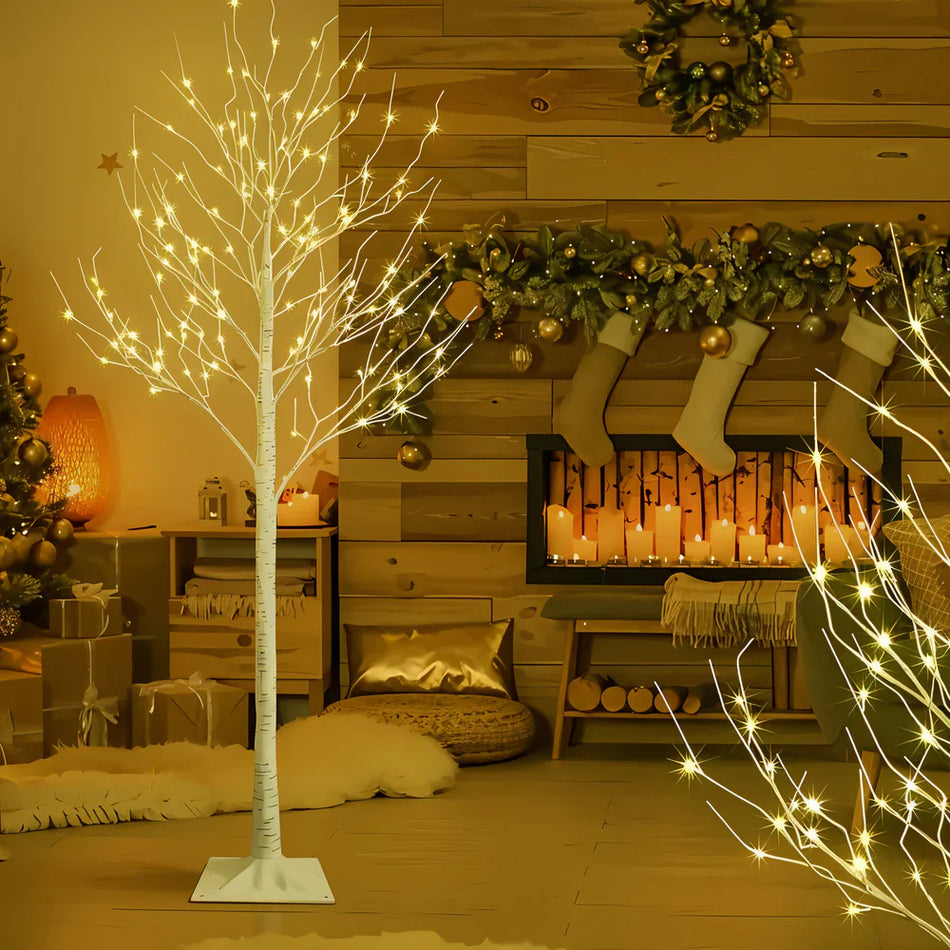 GlowBirch - Arbre de bouleau LED pour le charme festif de Noël