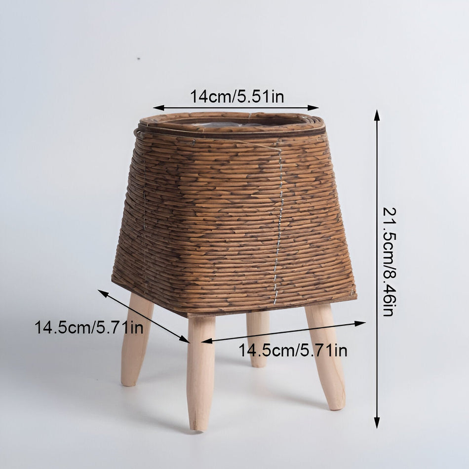 WovenRoot - Dekorativ plantekasse med rustikt inspireret design og tidløs accent til ethvert indendørsmiljø