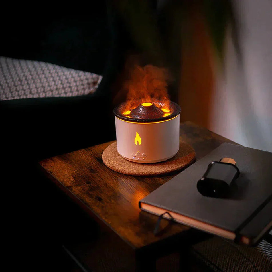 FlameMist - Humidificateur élégant avec effet flamme réaliste