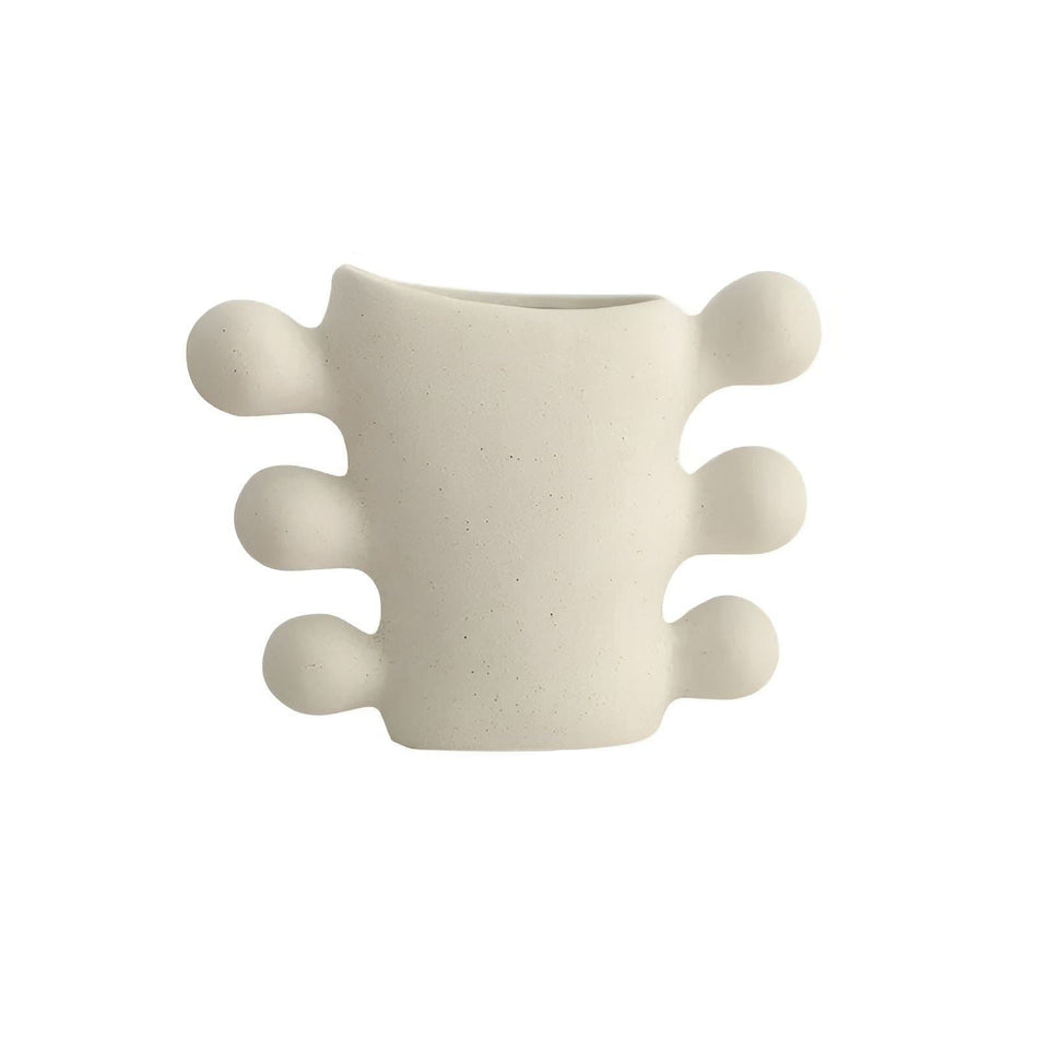 ClayNest – Vase minimaliste en céramique non émaillée style bohème nordique  