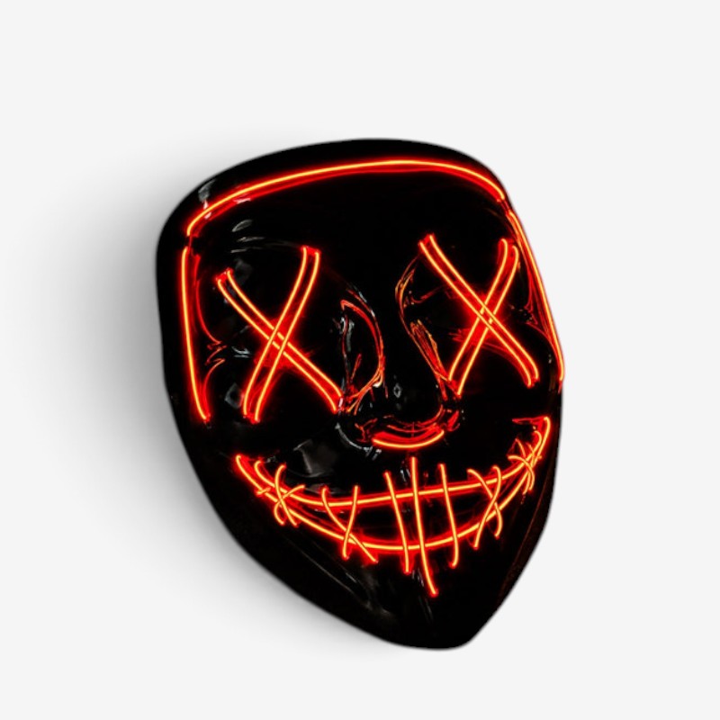 Masque lumineux à LED pour les fêtes d’Halloween